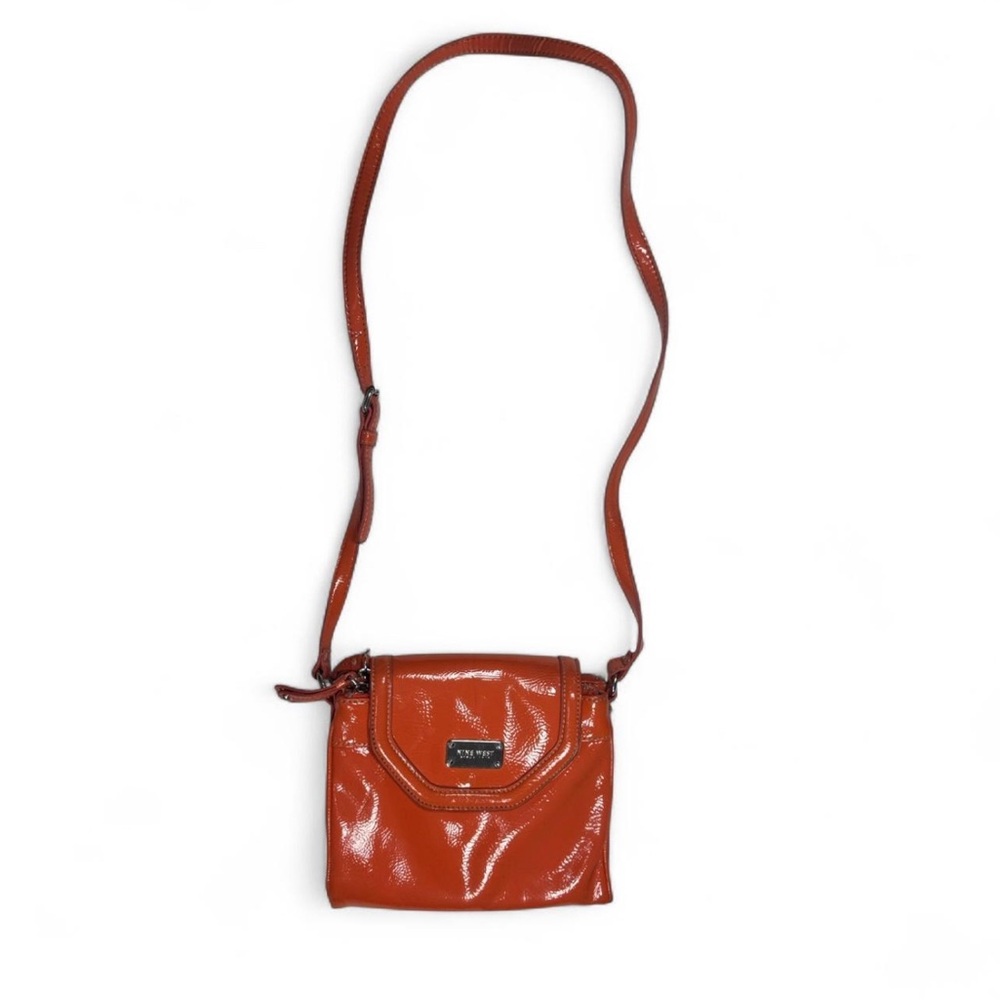 Nine West Glossy Orange Crossbody‎ Bag